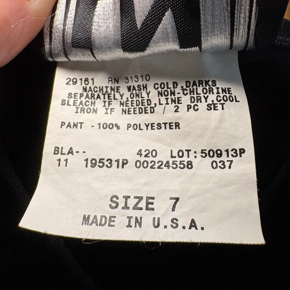VTG I.N. San Francisco Black High Waisted Dress Pants Trousers Size 7 USA Career